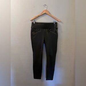 d.jeans Legging  Black Faux Leather Women's Size 4